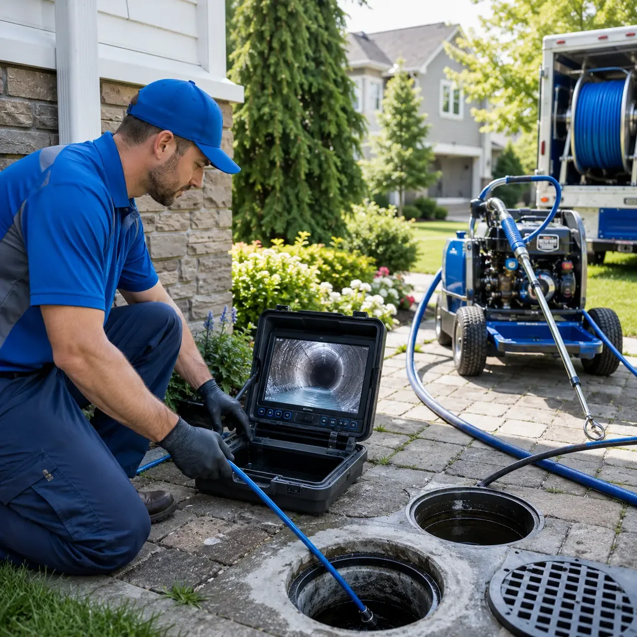 Outdoor drain cleaning professionals serving Gibson City, IL